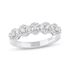 Thumbnail Image 1 of Diamond Scalloped Fashion Ring 1/2 ct tw 14K White Gold