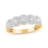 Thumbnail Image 1 of Diamond Five-Stone Halo Ring 1 ct tw 14K Yellow Gold