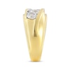 Thumbnail Image 2 of Men's Lab-Grown Diamonds by KAY Three-Stone Wedding Band 1-1/2 ct tw 14K Yellow Gold