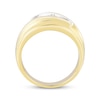 Thumbnail Image 3 of Men's Lab-Grown Diamonds by KAY Three-Stone Wedding Band 1-1/2 ct tw 14K Yellow Gold