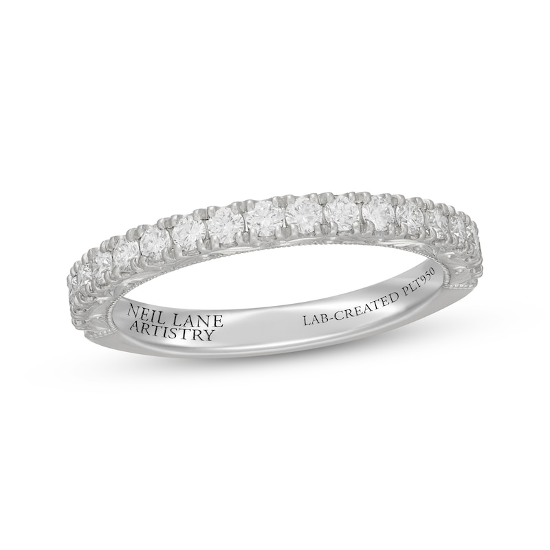 Neil Lane Artistry Heritage Lab-Grown Diamond Wedding Band 1/2 ct tw Platinum