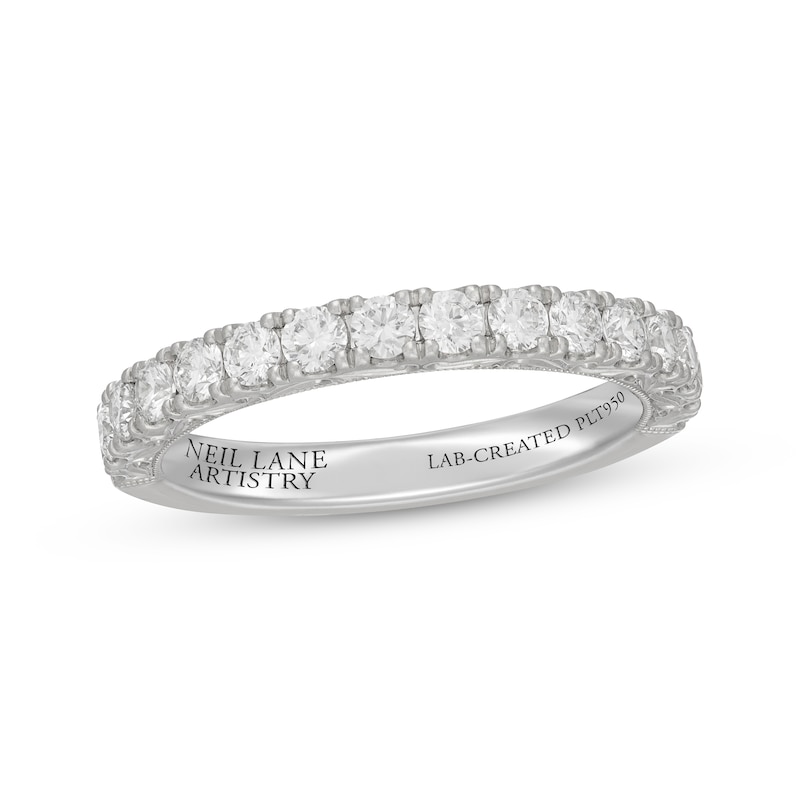 Neil Lane Artistry Heritage Lab-Grown Diamond Wedding Band 3/4 ct tw Platinum