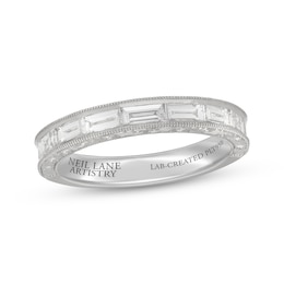 Neil Lane Artistry Heritage Baguette-Cut Lab-Created Diamond Wedding Band 1 ct tw Platinum