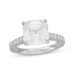 Neil Lane Artistry Heritage Square Emerald-Cut Lab-Grown Diamond Engagement Ring 5-5/8 ct tw Platinum