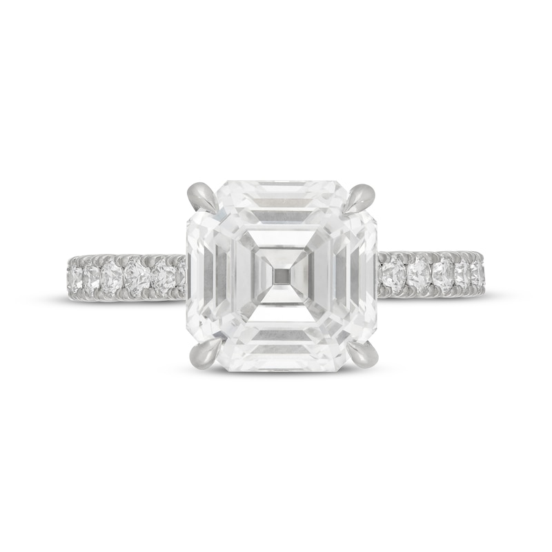 Neil Lane Artistry Heritage Square Emerald-Cut Lab-Created Diamond Engagement Ring 5-5/8 ct tw Platinum