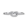 Thumbnail Image 3 of Diamond Knot Ring 1/5 ct tw 10K White Gold