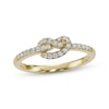 Thumbnail Image 1 of Diamond Knot Ring 1/5 ct tw 10K Yellow Gold