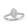 Thumbnail Image 0 of Multi-Diamond Marquise Frame Ring 1/5 ct tw 10K White Gold