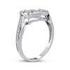 Thumbnail Image 2 of Diamond Double-Heart Ring 1/20 ct tw 10K White Gold