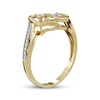 Thumbnail Image 2 of Diamond Double-Heart Ring 1/20 ct tw 10K Yellow Gold