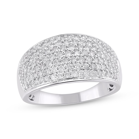 Diamond Multi-Row Ring 1 ct tw 10K White Gold