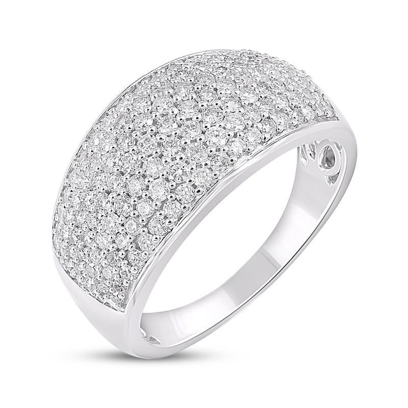 Main Image 2 of Diamond Multi-Row Ring 1 ct tw 10K White Gold