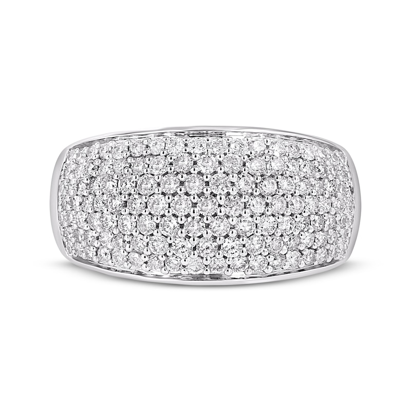 Main Image 3 of Diamond Multi-Row Ring 1 ct tw 10K White Gold