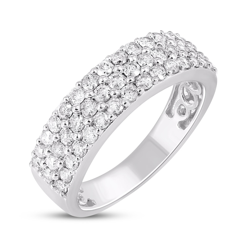 Main Image 2 of Diamond Three-Row Ring 1 ct tw 10K White Gold