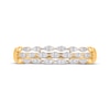 Thumbnail Image 3 of Diamond Three-Row Scalloped Ring 1/4 ct tw 10K Yellow Gold