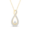 Thumbnail Image 1 of Lab-Grown Diamonds by KAY Infinity Necklace 3/4 ct tw 10K Yellow Gold