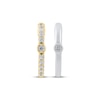 Thumbnail Image 1 of Diamond Reversible Hoop Earrings 1/5 ct tw 10K Two-Tone Gold