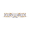 Thumbnail Image 3 of Baguette & Round-Cut Diamond Zigzag Anniversary Anniversary Ring 1/2 ct tw 14K Yellow Gold