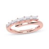 Thumbnail Image 1 of Baguette-Cut Diamond Wrap Ring 1/4 ct tw 14K Rose Gold