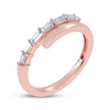 Thumbnail Image 2 of Baguette-Cut Diamond Wrap Ring 1/4 ct tw 14K Rose Gold