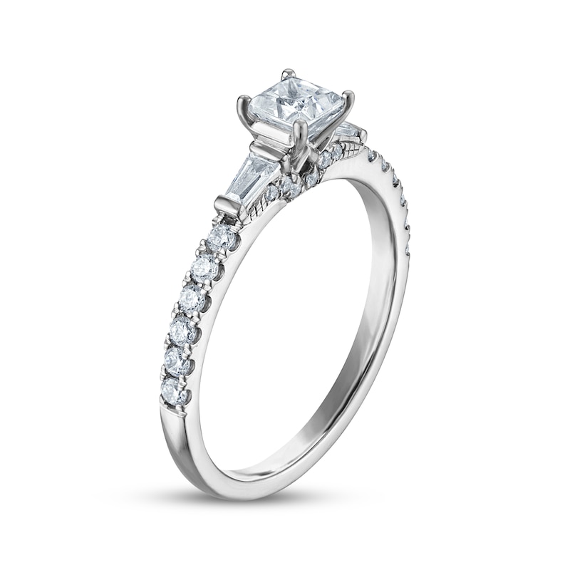 Main Image 2 of Princess-Cut Diamond Engagement Ring 7/8 ct tw 14K White Gold