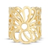 Thumbnail Image 3 of Flower Outline Deconstructed Ring 18K Yellow Gold-Plated Sterling Silver