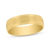 Thumbnail Image 1 of Men's Brushed Wedding Band 10K Yellow Gold 6mm