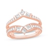 Thumbnail Image 1 of Vintage Princess-Cut Diamond Enhancer Ring 1 ct tw 14K Rose Gold