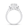 Thumbnail Image 3 of Multi-Diamond Center Cushion Frame Engagement Ring 1-1/2 ct tw 14K White Gold