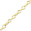 Thumbnail Image 2 of Polished Hollow Infinity Twist Link Bracelet 10K Yellow Gold 7.75”