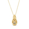 Thumbnail Image 3 of Le Vian Blue Sapphire Necklace 1/4 ct tw Diamonds 14K Honey Gold 19&quot;