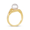 Thumbnail Image 3 of Le Vian Cultured Pearl Swirl Ring 1/3 ct tw Diamonds 14K Honey Gold