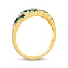 Thumbnail Image 3 of Le Vian Venetian Mosaic Emerald & Diamond Diagonal Ring 1/4 ct tw 14K Honey Gold