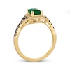 Thumbnail Image 3 of Le Vian Emerald & Diamond Ring 1/3 ct tw 14K Honey Gold