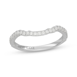 Neil Lane Diamond Contour Wedding Band 1/4 ct tw 14K White Gold