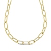 Thumbnail Image 1 of Hollow Paperclip Chain Necklace 10K Yellow Gold 18&quot;