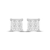 Thumbnail Image 2 of Princess-Cut Diamod Quad Stud Earrings 1 ct tw 10K White Gold