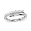 Thumbnail Image 1 of Baguette-Cut Diamond Wrap Ring 1/4 ct tw 14K White Gold