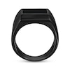 Thumbnail Image 3 of Men's Rectangle-Cut Onyx Ring Black Ion-Plated Stainless Steel