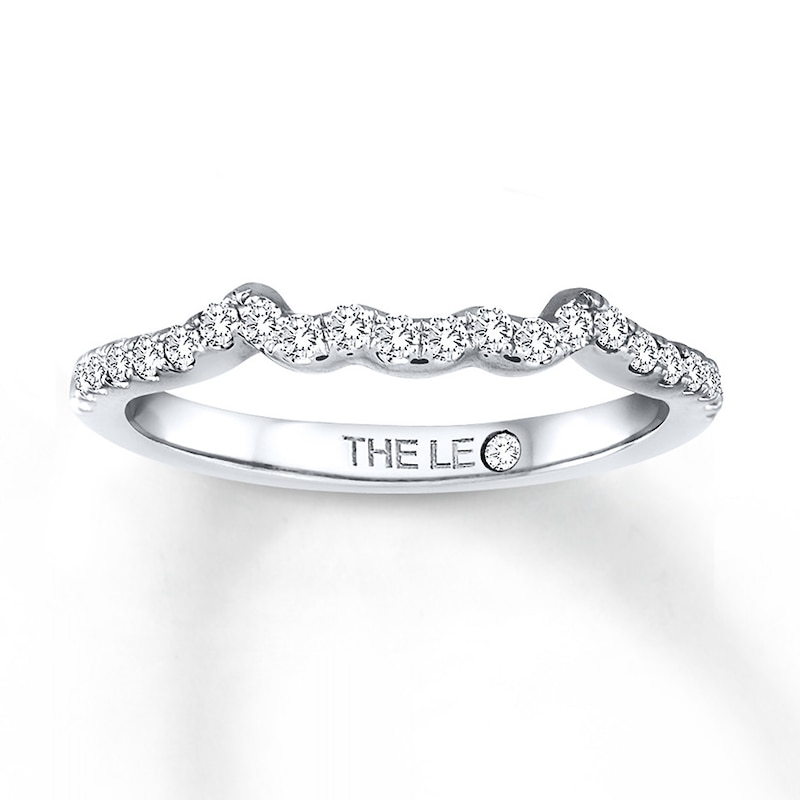 Main Image 1 of THE LEO Wedding Band 1/5 ct tw Round-cut 14K White Gold