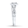 Thumbnail Image 3 of Bridal Set 1/2 ct tw Diamonds 10K White Gold