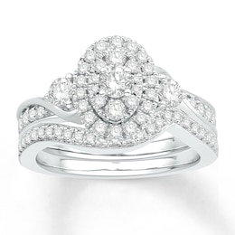 Adore Diamond Bridal Set 1 ct tw Round-cut 14K White Gold