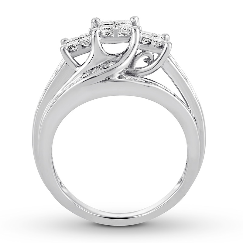 Main Image 2 of Diamond Engagement Ring 1 Carat tw 10K White Gold