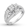 Thumbnail Image 4 of Diamond Engagement Ring 1 Carat tw 10K White Gold