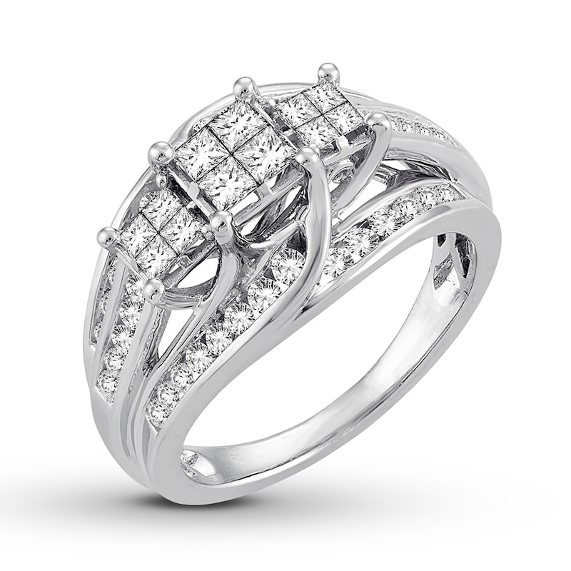 Main Image 4 of Diamond Engagement Ring 1 Carat tw 10K White Gold