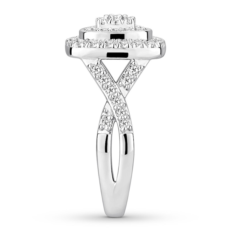 Main Image 3 of Diamond Engagement Ring 1 ct tw 10K White Gold