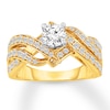 Thumbnail Image 1 of Diamond Engagement Ring 1-1/8 Carats tw 14K Yellow Gold