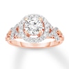 Thumbnail Image 1 of Diamond Engagement Ring 1-1/6 ct tw Round-cut 14K Rose Gold