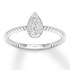 Thumbnail Image 1 of Diamond Engagement Ring 1/4 ct tw Round-cut 10K White Gold