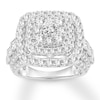 Thumbnail Image 0 of Diamond Engagement Ring 4 ct tw Round & Princess 14K White Gold
